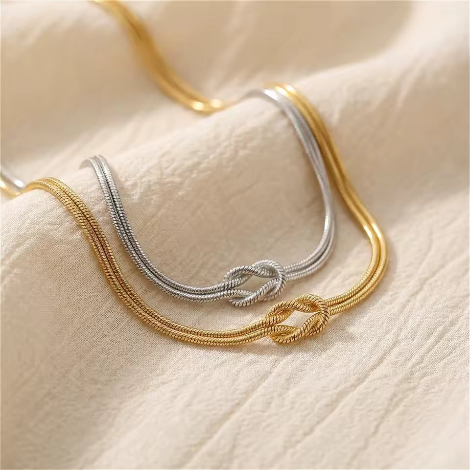 お揃いの結び目ブレスレットセット